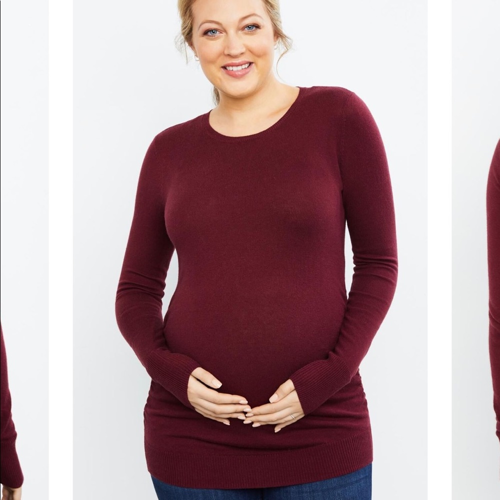 Motherhood Maternity maroon sweater top